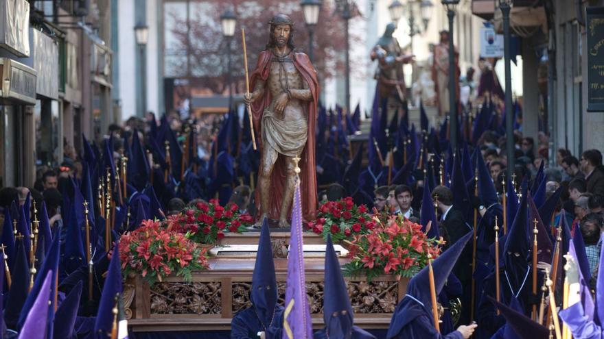 Procesión en Zamora de la imagen del Ecce Homo por la Exaltación de la Cruz