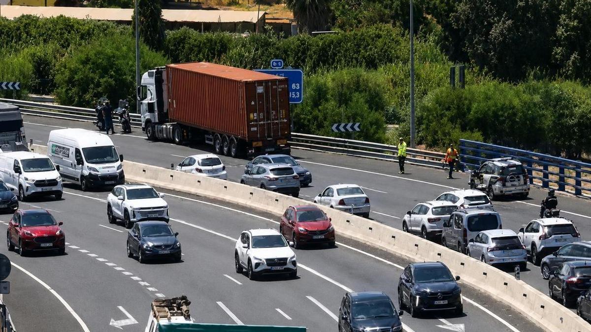 Imagen del accidente de Camas.