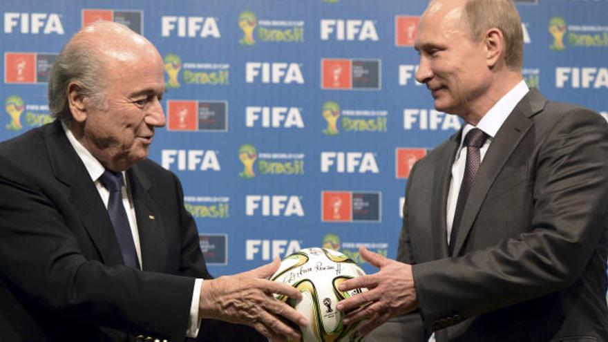 Blatter y Putin.