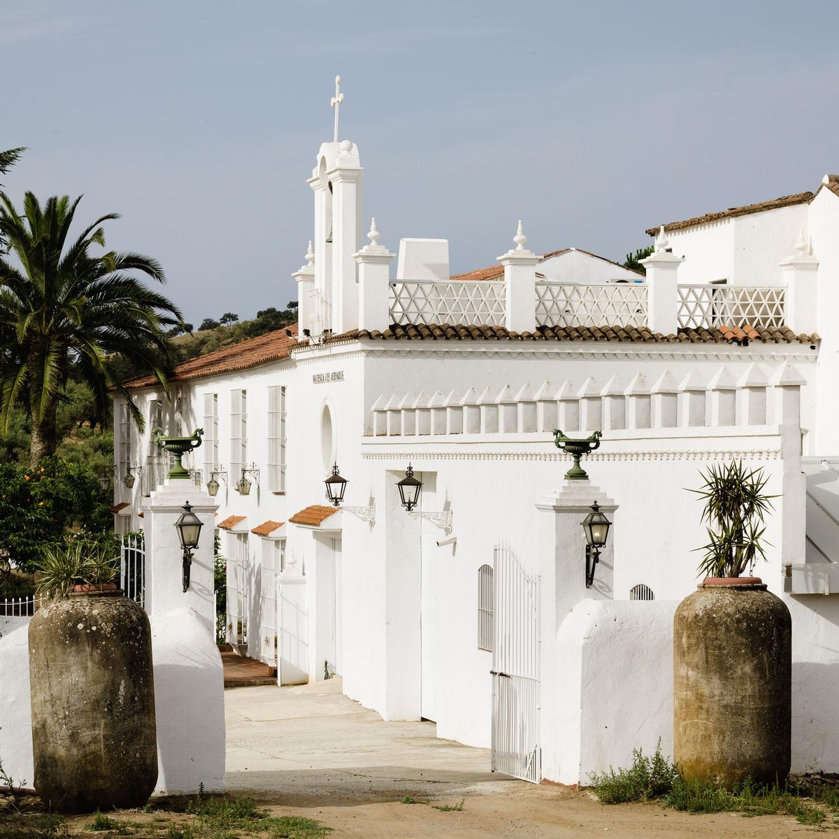 Imagen del exterior del cortijo, de arquitectura andaluza