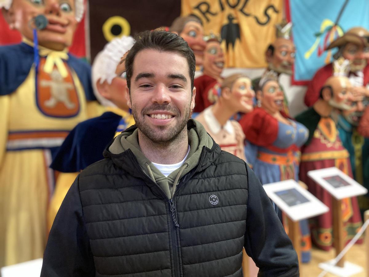 Pol Blanca al local dels Gegants de Solsona