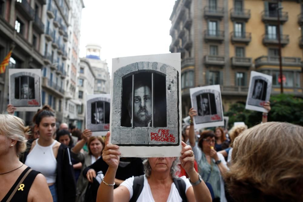 Concentración de simpatizantes independentistas ...