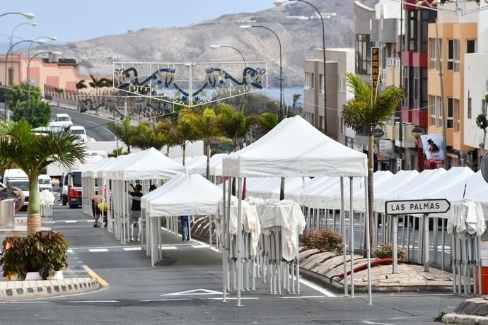 14/11/2019 CARRIZAL. INGENIO. Monataje de la Feria del Sureste en la Avenida Carlos V de Carrizal. Fotógrafa: YAIZA SOCORRO.  | 14/11/2019 | Fotógrafo: Yaiza Socorro