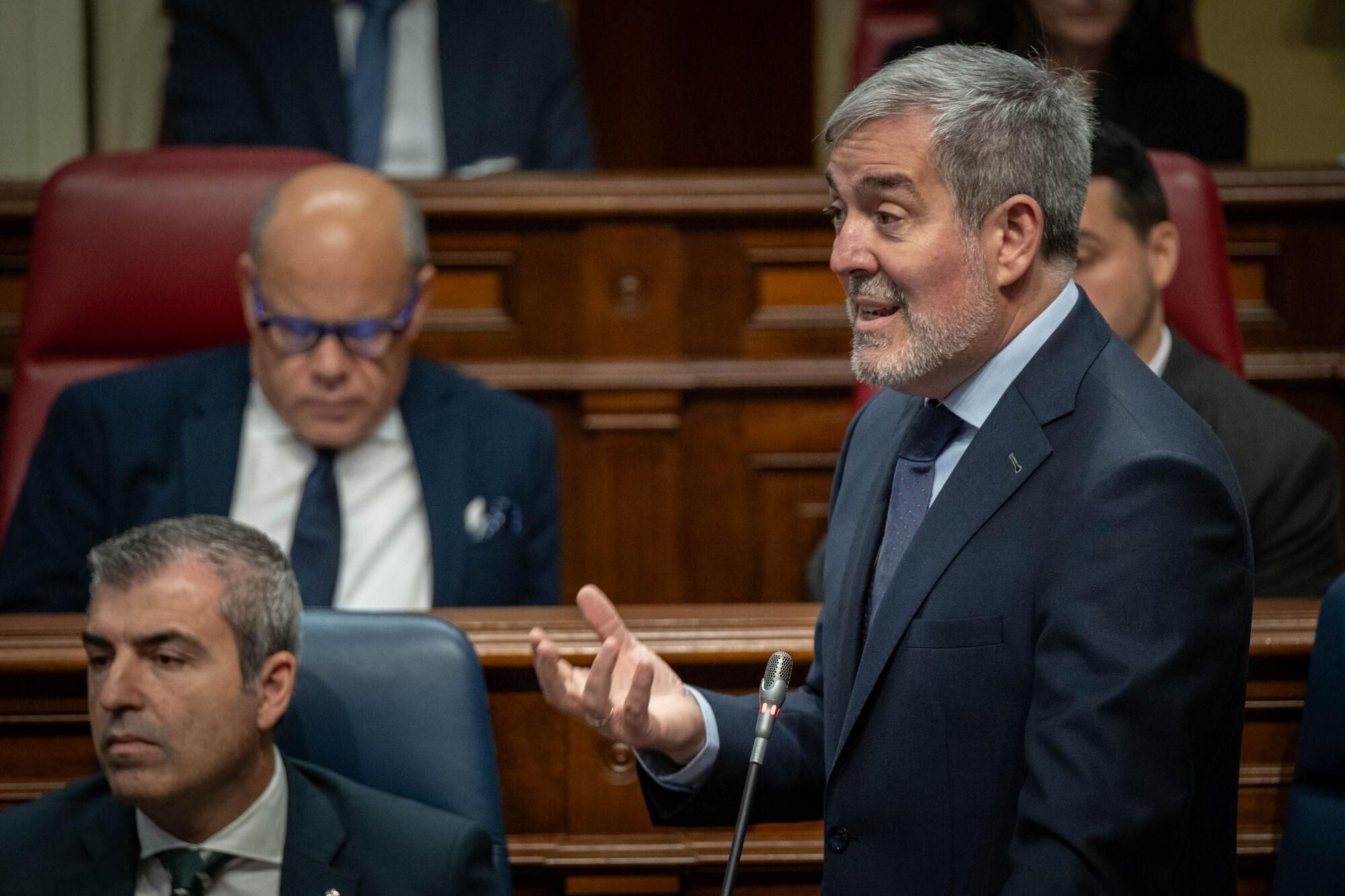 Pleno del Parlamento de Canarias.