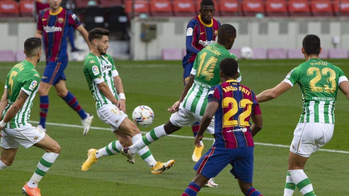 Los últimos dos enfrentamientos del Betis en LaLiga han sido derrotas por goleada