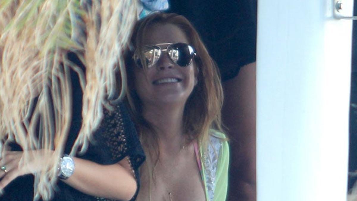 Lindsay Lohan, de vacaciones en Míkonos
