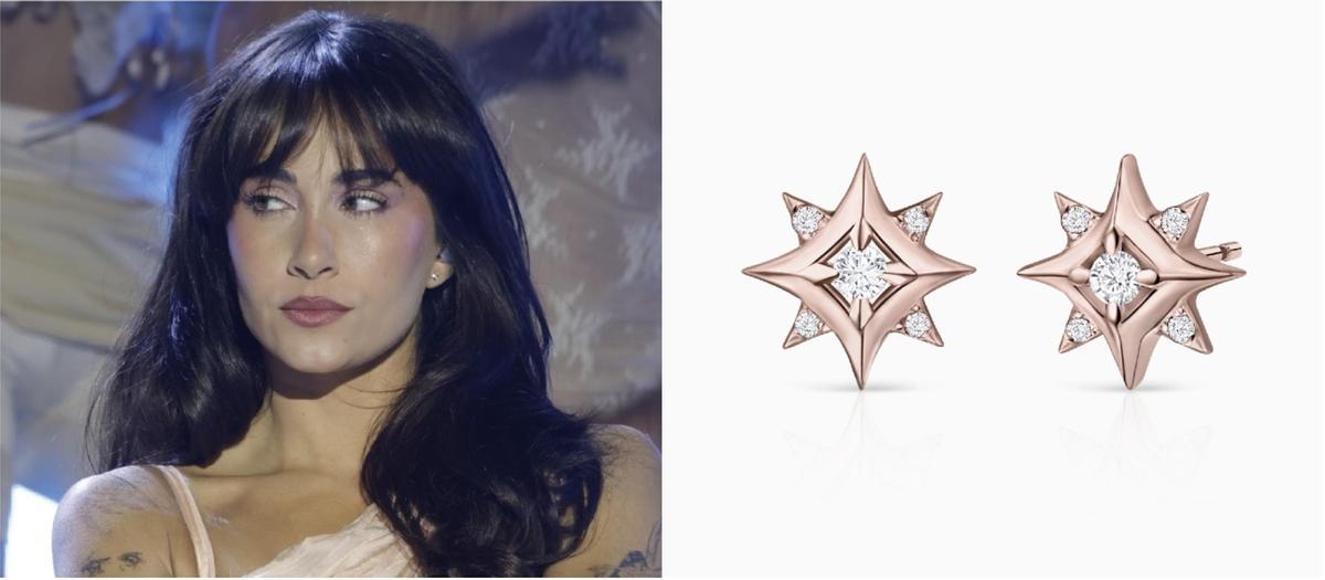 Para su concierto en Mallorca, Aitana lució los pendientes Rosa de los Vientos Mimosa.