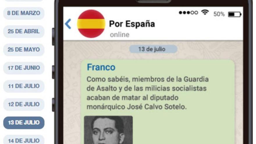 Así se hubiera gestado en Whatsapp la sublevación del 18 de julio