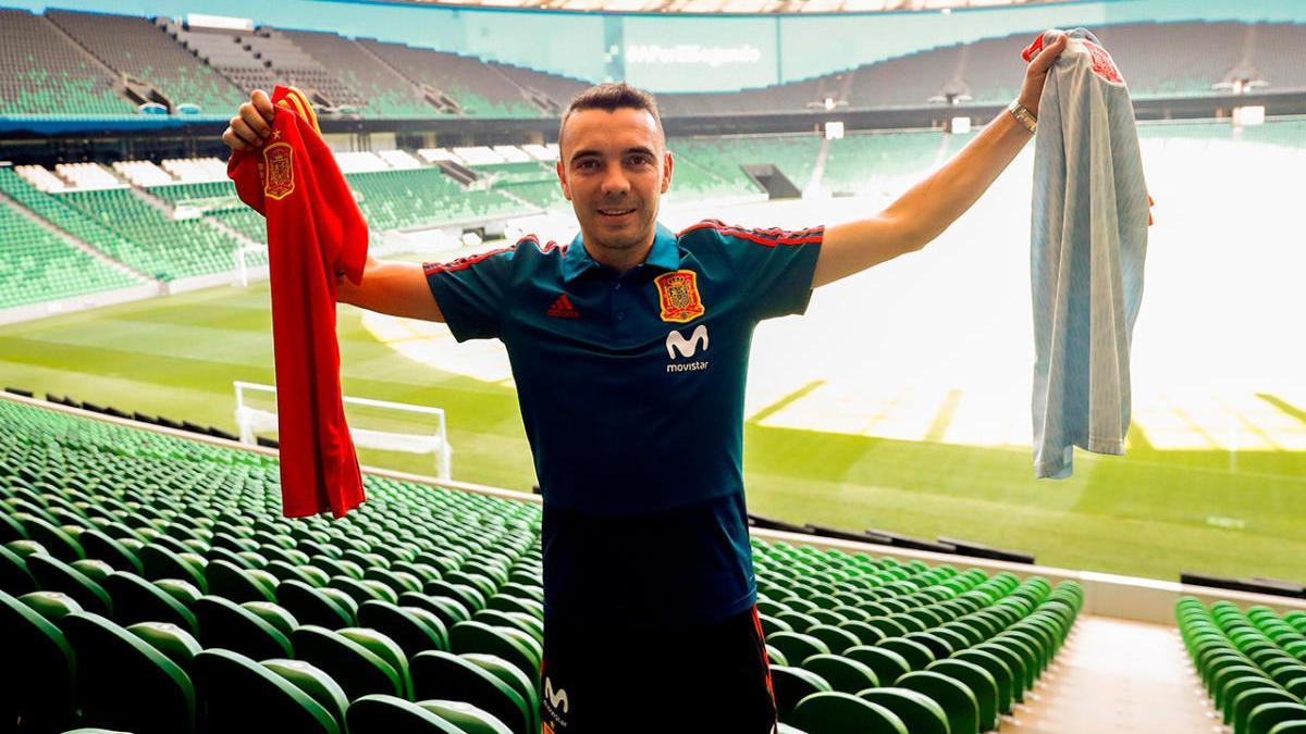 Iago Aspas en el mundial de Rusia con la Selección Española