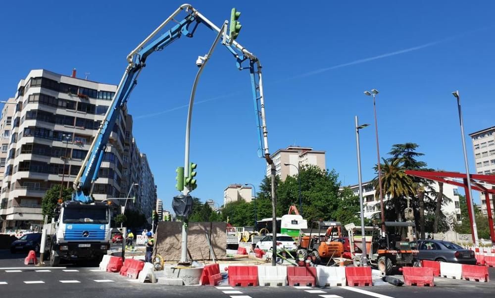 Así luce la Plaza de América de Vigo a unos días de finalizar su humanización