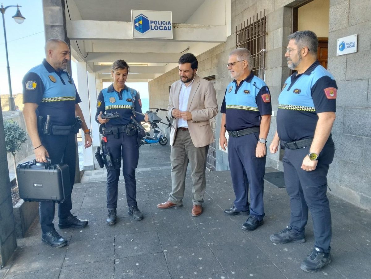 El nuevo dron encargado de proteger las calles del Puerto de la Cruz (Tenerife)