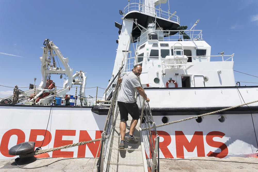 REPARACIÓN EN BORRIANA DEL BARCO OPEN ARMS