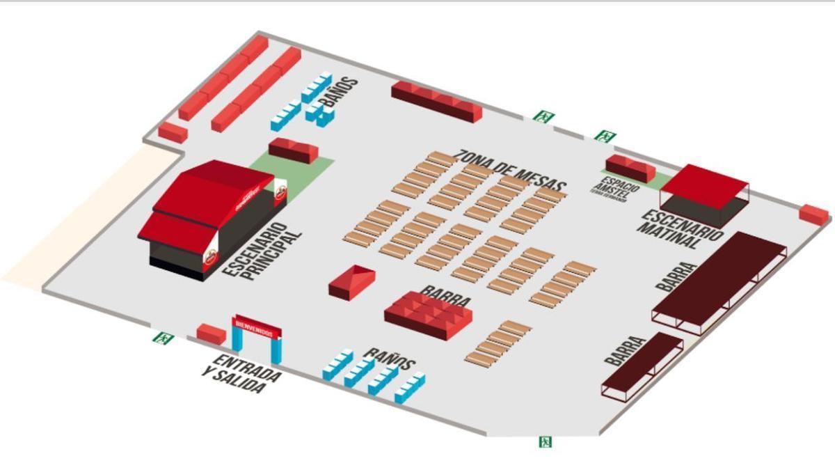 Mapa general de la zona del Festival Germanor Fest en Quart.