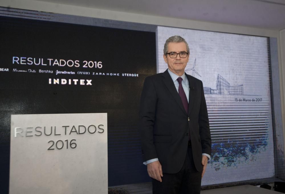 Pablo Isla presenta los resultados de Inditex 2016