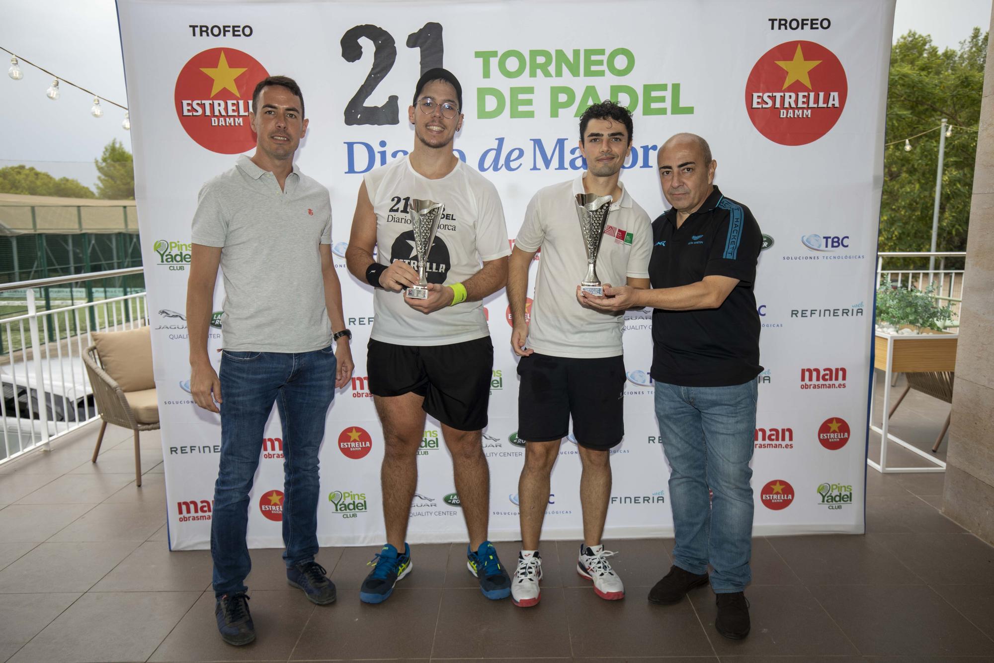 Entrega de premios: 21 Torneo de Pádel Diario de Mallorca, Trofeo Estrella Damm