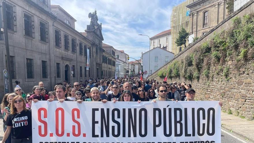 La jornada de protestas en institutos de Deza y Tabeirós registra un 61% de participación estudiantil frente al 31% de docentes