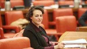 Magdalena Valerio en el Congreso de los Diputados.