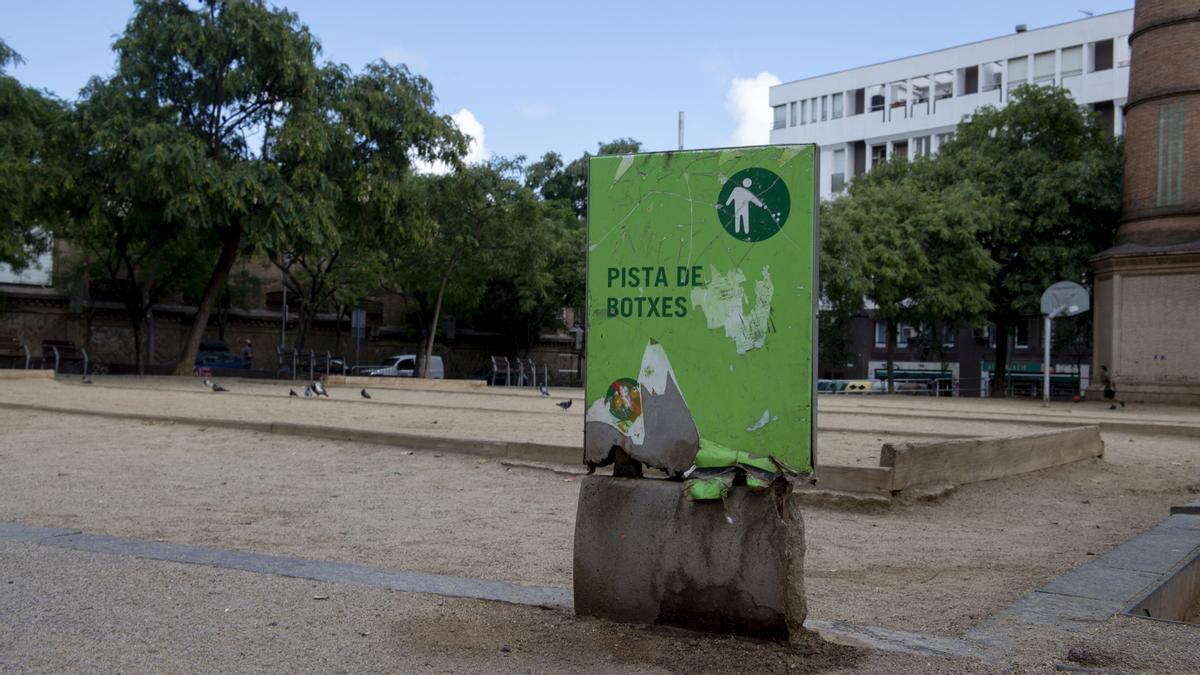 Plaza de la Olivereta en Sants