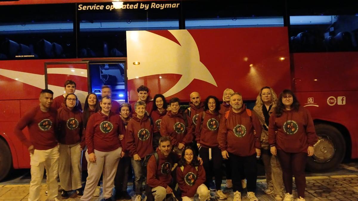 Una de las expediciones rumbo a Roma
