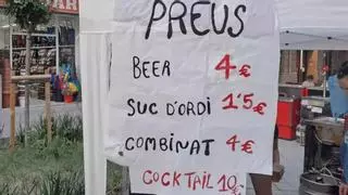 Nuevas trampas para turistas en Barcelona: "Beer: 4 €. Zumo de cebada: 1,5 €"