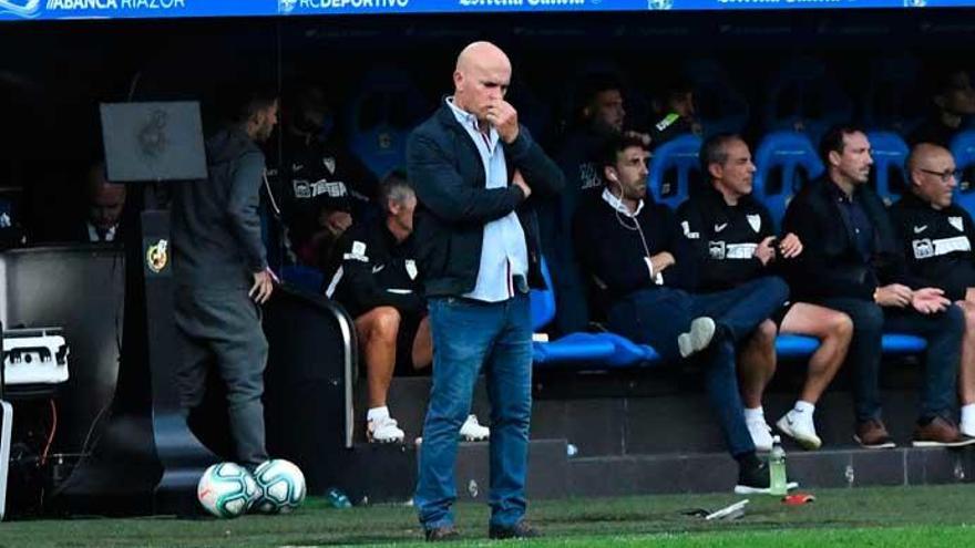 Luis César Sampedro durante el partido.