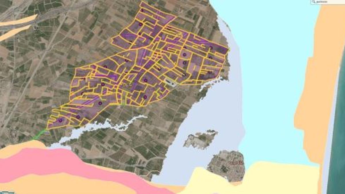 Superficie que ocuparán las plabtas, según el Visor Cartográfico.