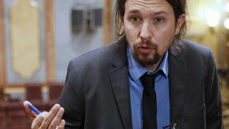 El secretario general de Podemos, Pablo Iglesias. // Efe