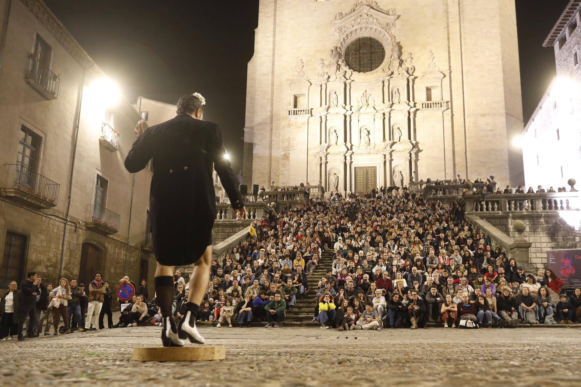 Girona. Escales Catedral. Espectacle del bailaor Israel Galvan per inaugurar el FlamenGi.
