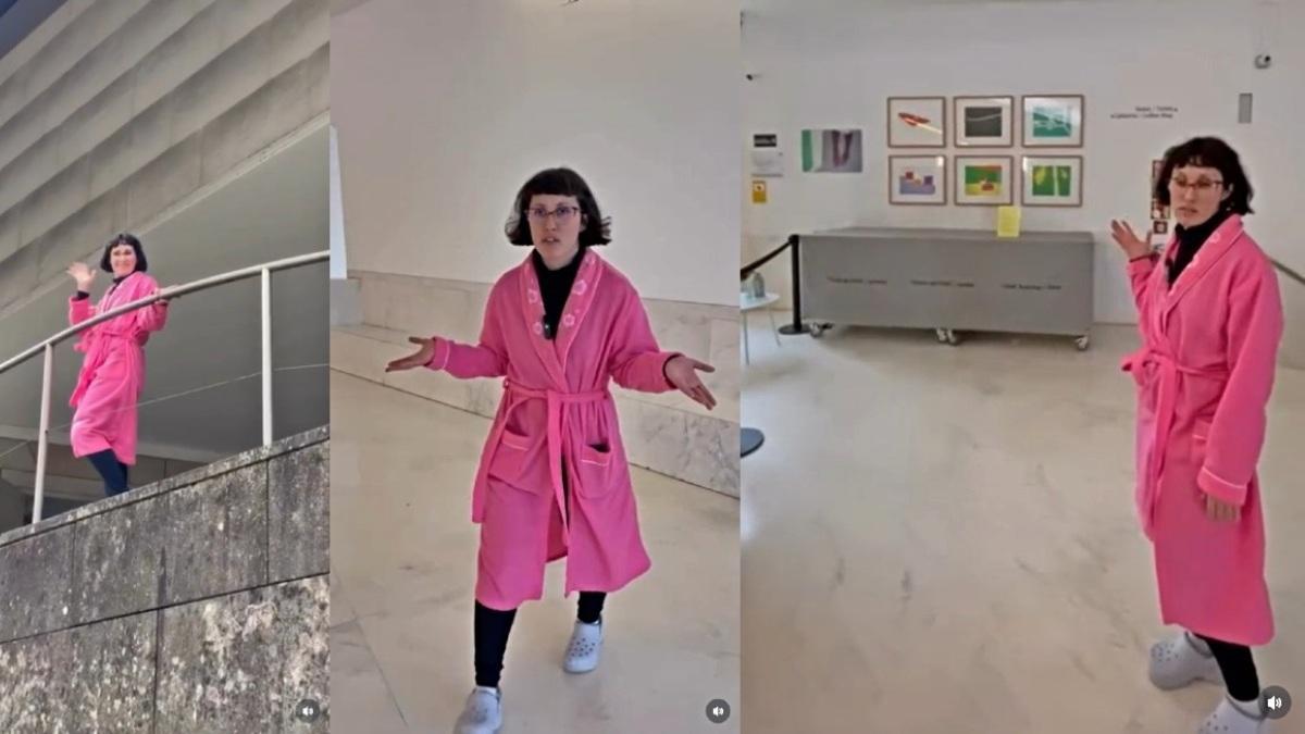 Planos del  vídeo de Lúa Gándara, artista afincada en Santiago.