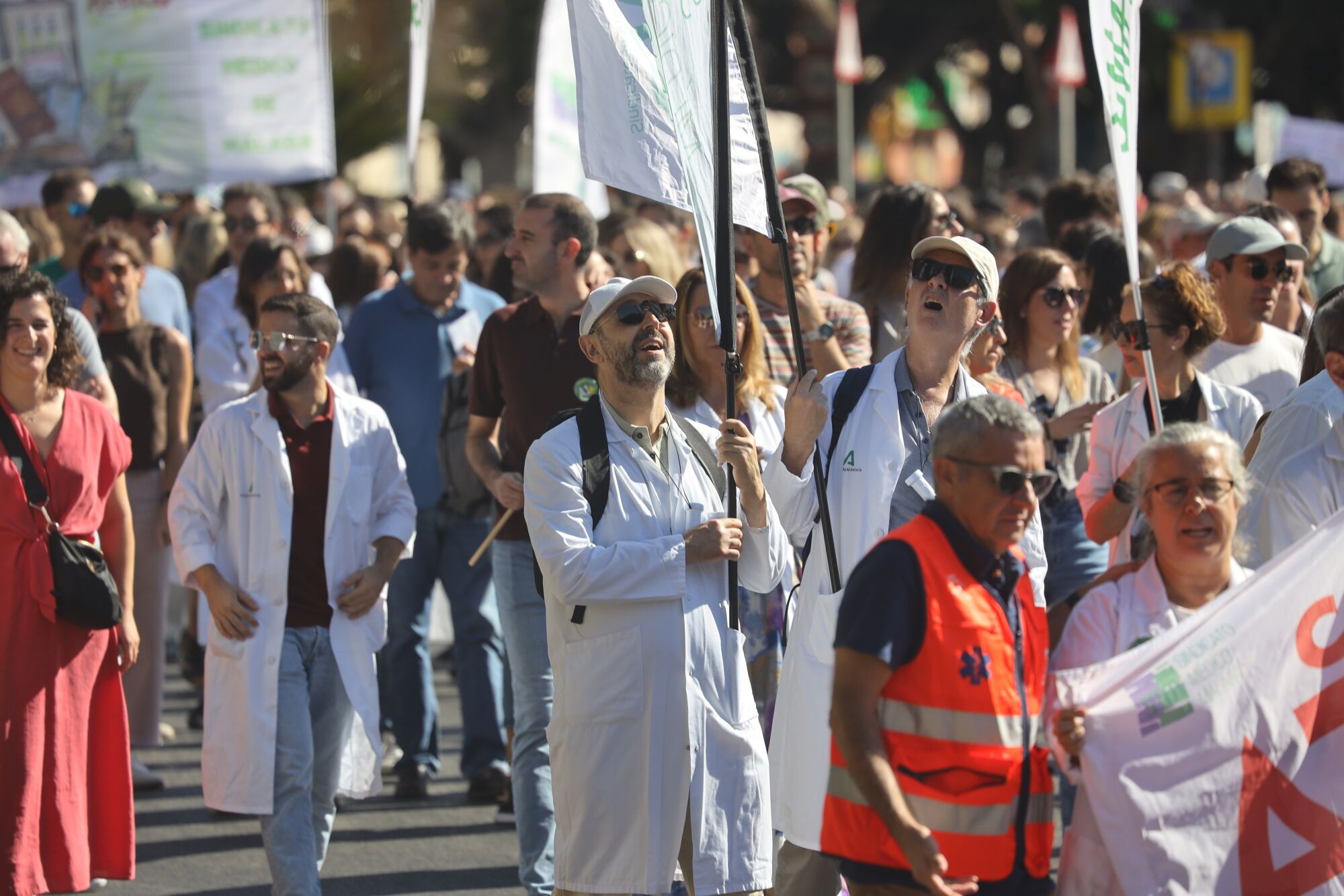 MLG 03-10-2025 Manifestación de la sanidad pública en Málaga.