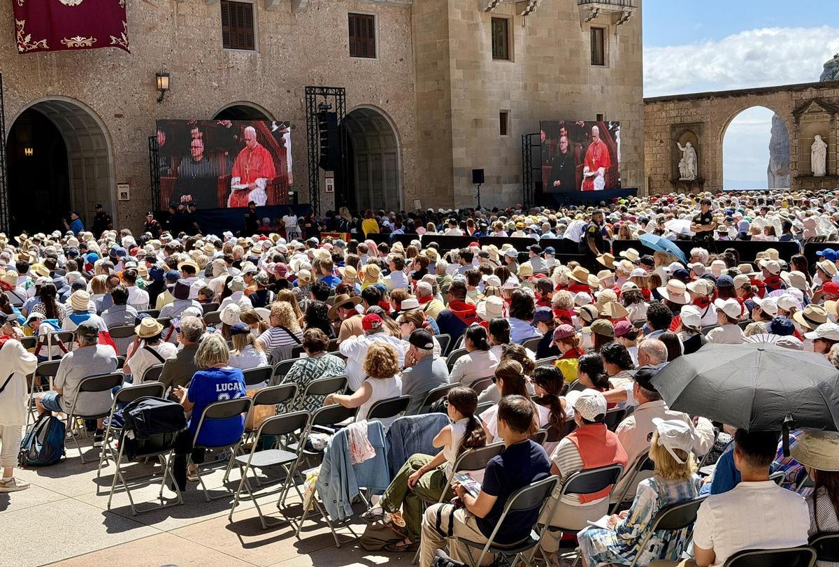 Les imatges de la visita del Papa a Montserrat