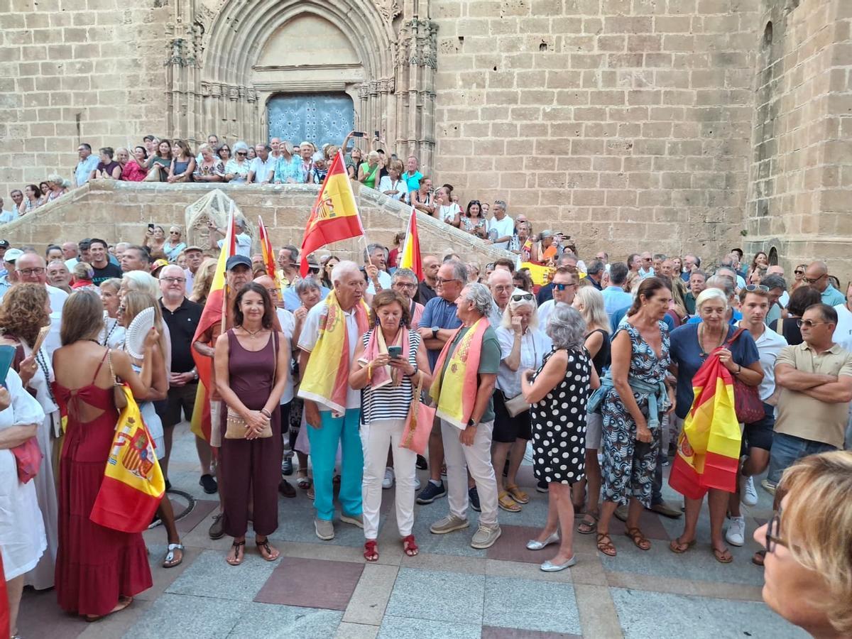 El exministro José Manuel García-Margallo, en la concentración de Xàbia