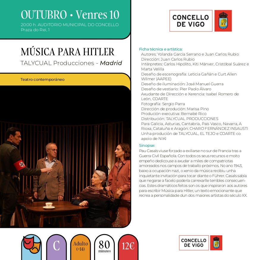 Ficha de «Música para Hitler» de VigoCultura.