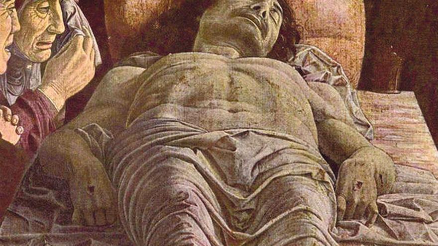 &quot;Lamentación sobre Cristo muerto&quot;, lienzo de Andrea Mantegna.