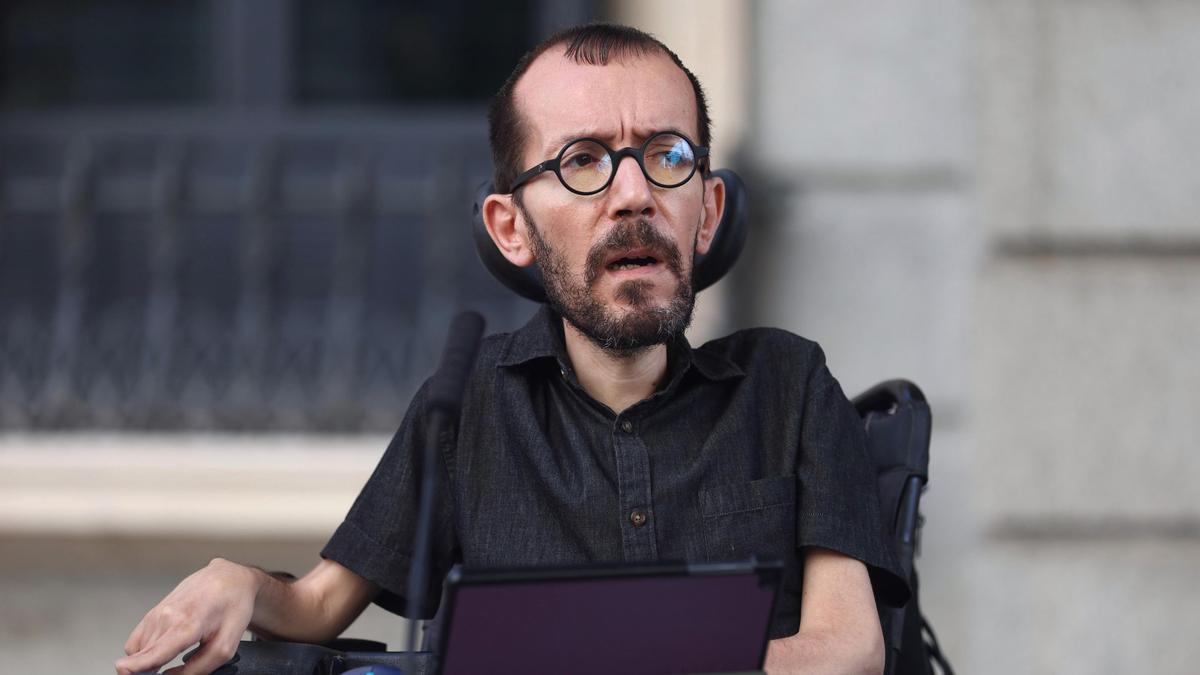 El portavoz de Unidas Podemos, Pablo Echenique.