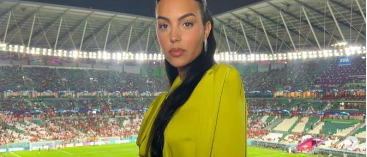 Georgina en el Mundial de Qatar