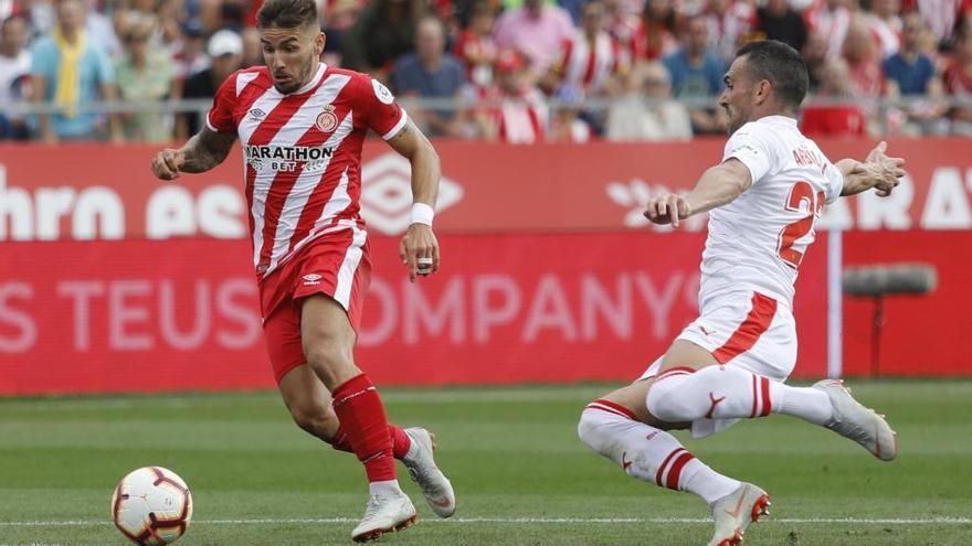 Portu, en el Girona-Eibar de la primera volta a Montilivi.