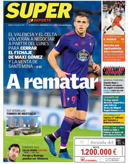 Portada SUPERDEPORTE viernes 7 de junio de 2019