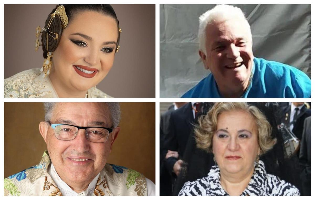 Falleros y falleras que recibirán la recompensa póstuma