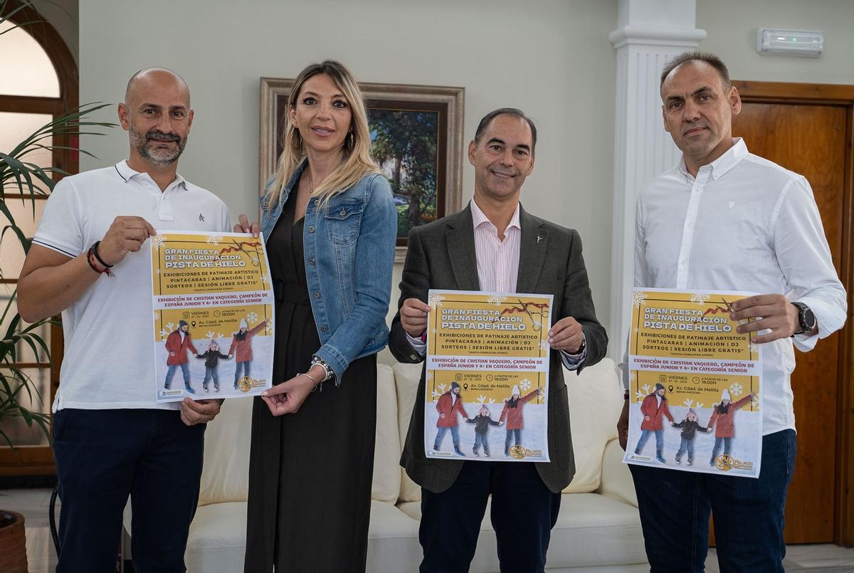 El Ayuntamiento de Benamádena apoya la gestión de la pista de hielo del Pabellón de Deportes.