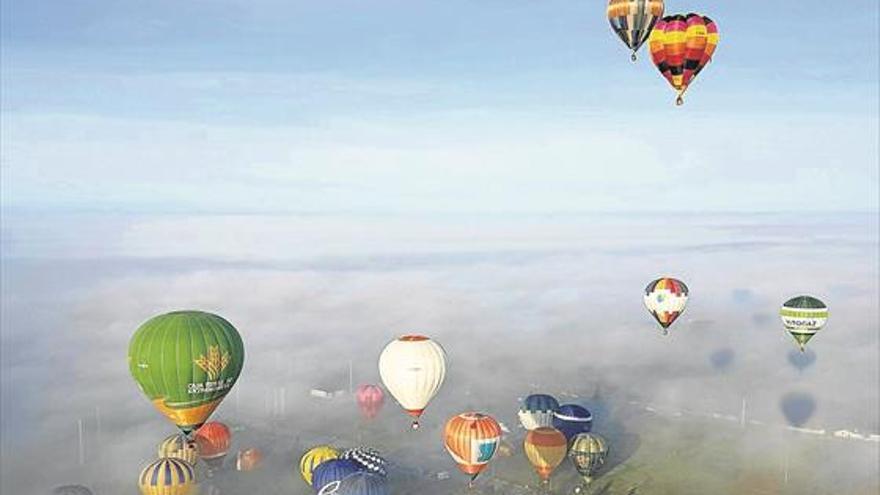 Espectáculo en el cielo alentejano con globo desde extremadura