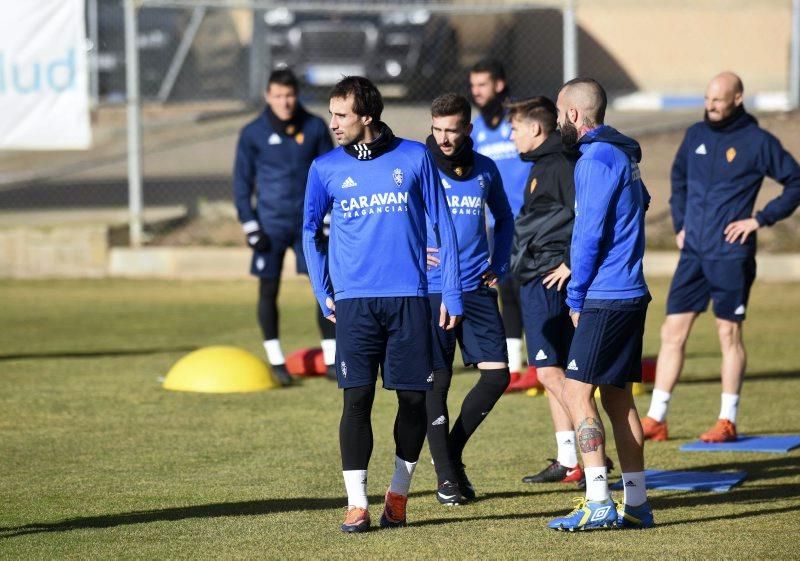 Sesión de entrenamiento del Real Zaragoza