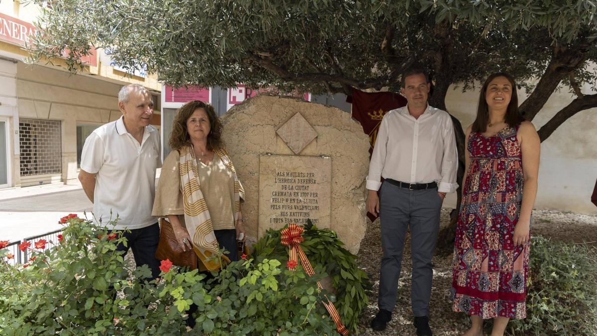 Acte d'homenatge als Maulets de l'Ajuntament de Xàtiva, aquest 19 de juny.