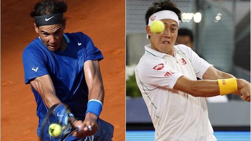 Nadal y Nishikori.