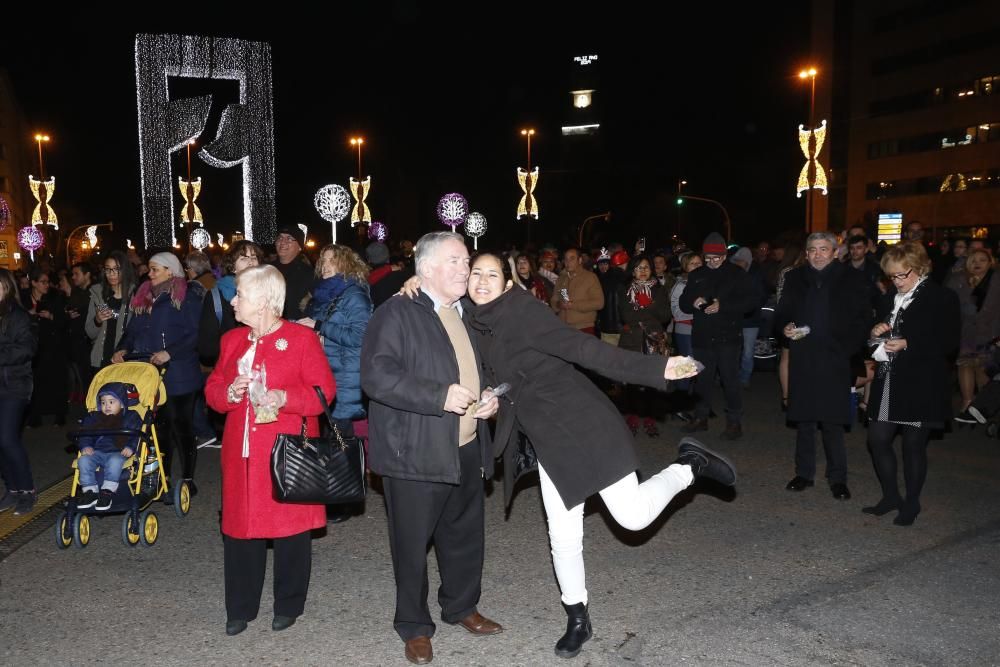 Así vivió Vigo la llegada de año nuevo