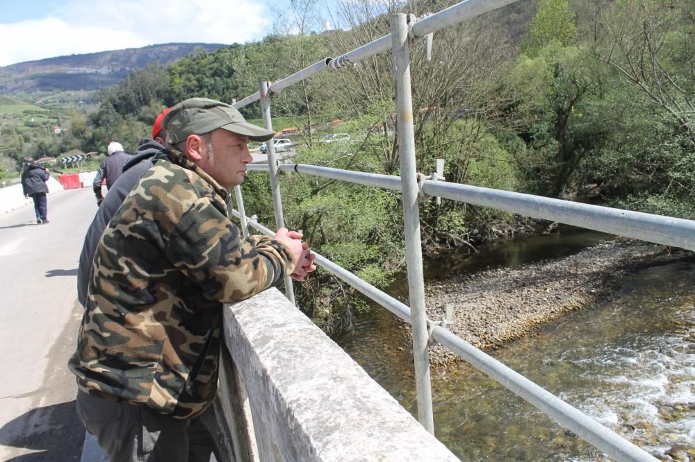 Protesta de pescadores en Cornellana