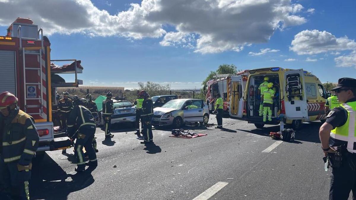 Accidente en Arona.