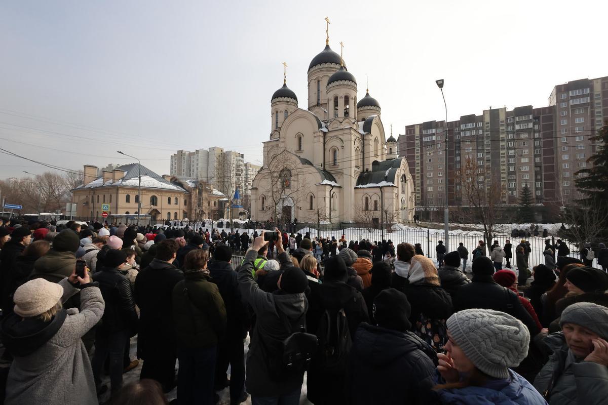 Funeral y ceremonia de despedida del político opositor ruso Alexei Navalny en Moscú