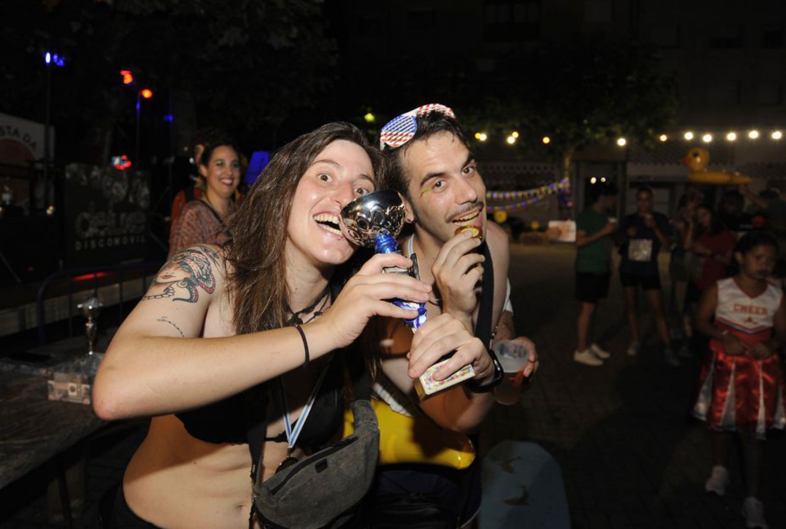 Ana Mato y Julio Novo, con sus trofeos.