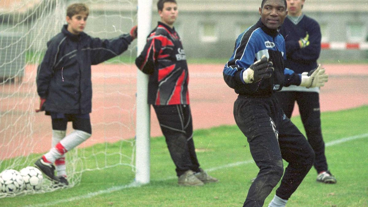 Rufai en un entrenamiento con el Hércules
